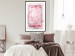 Wall Poster First Love - pink composition of pink flowers with a natural frame 134500 additionalThumb 23