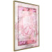 Wall Poster First Love - pink composition of pink flowers with a natural frame 134500 additionalThumb 3