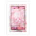 Wall Poster First Love - pink composition of pink flowers with a natural frame 134500 additionalThumb 25
