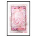 Wall Poster First Love - pink composition of pink flowers with a natural frame 134500 additionalThumb 17