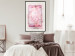 Wall Poster First Love - pink composition of pink flowers with a natural frame 134500 additionalThumb 24