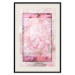 Wall Poster First Love - pink composition of pink flowers with a natural frame 134500 additionalThumb 19
