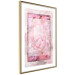 Wall Poster First Love - pink composition of pink flowers with a natural frame 134500 additionalThumb 11