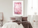 Wall Poster First Love - pink composition of pink flowers with a natural frame 134500 additionalThumb 8