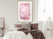Wall Poster First Love - pink composition of pink flowers with a natural frame 134500 additionalThumb 13