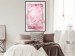 Wall Poster First Love - pink composition of pink flowers with a natural frame 134500 additionalThumb 10
