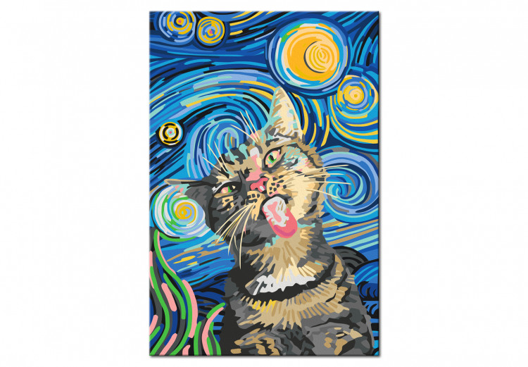 Paint by Number Kit Freaky Cat 135200 additionalImage 4