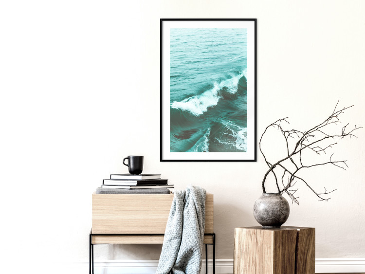 Poster Playful Wave - marine composition of turquoise water with small waves 135300 additionalImage 27