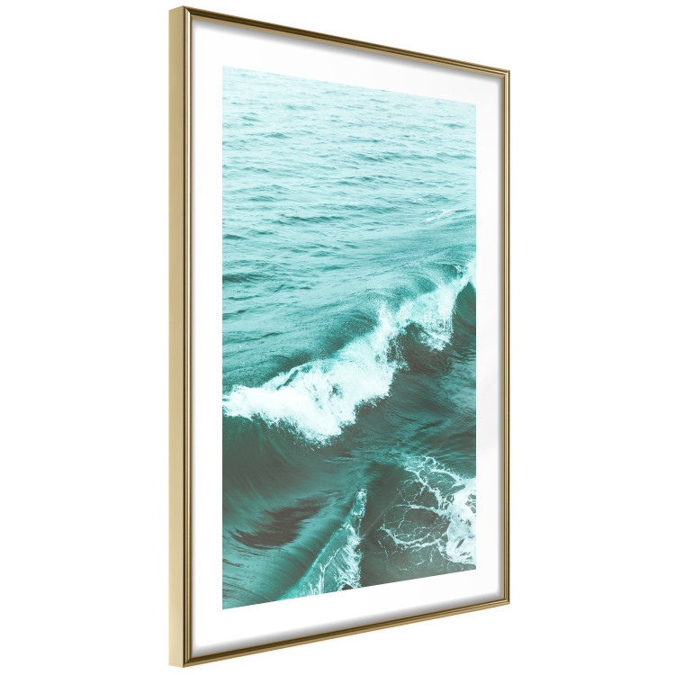 Poster Playful Wave - marine composition of turquoise water with small waves 135300 additionalImage 2