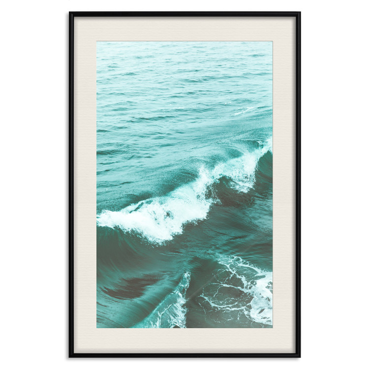 Poster Playful Wave - marine composition of turquoise water with small waves 135300 additionalImage 17