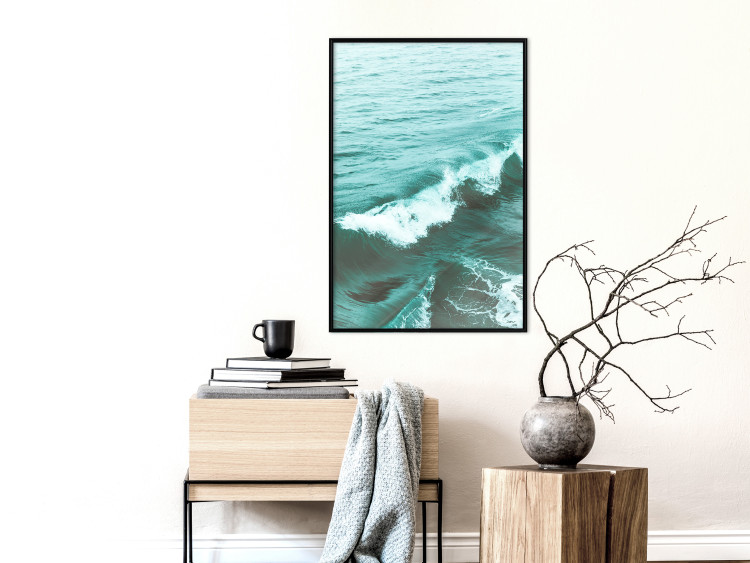 Poster Playful Wave - marine composition of turquoise water with small waves 135300 additionalImage 20