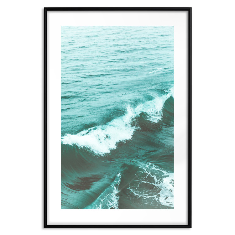 Poster Playful Wave - marine composition of turquoise water with small waves 135300 additionalImage 14