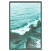 Poster Playful Wave - marine composition of turquoise water with small waves 135300 additionalThumb 12
