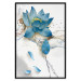Wall Poster Wildflower - winter composition of a blue flower on a light background 137700 additionalThumb 9