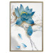 Wall Poster Wildflower - winter composition of a blue flower on a light background 137700 additionalThumb 12