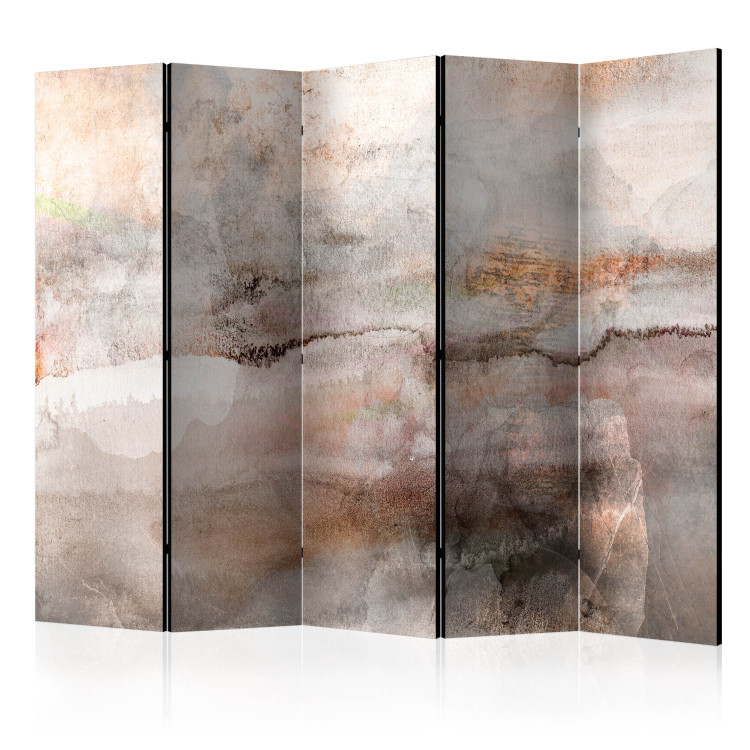 Folding Screen Entanglement II (5-piece) - Abstraction with uneven texture 138100