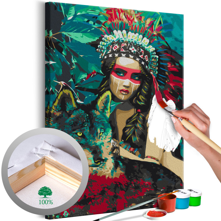 Paint by Number Kit Wild Girl 138500