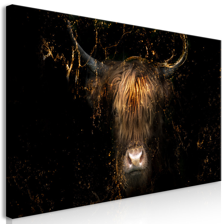 Large canvas print Golden Bull II [Large Format] 138700 additionalImage 2