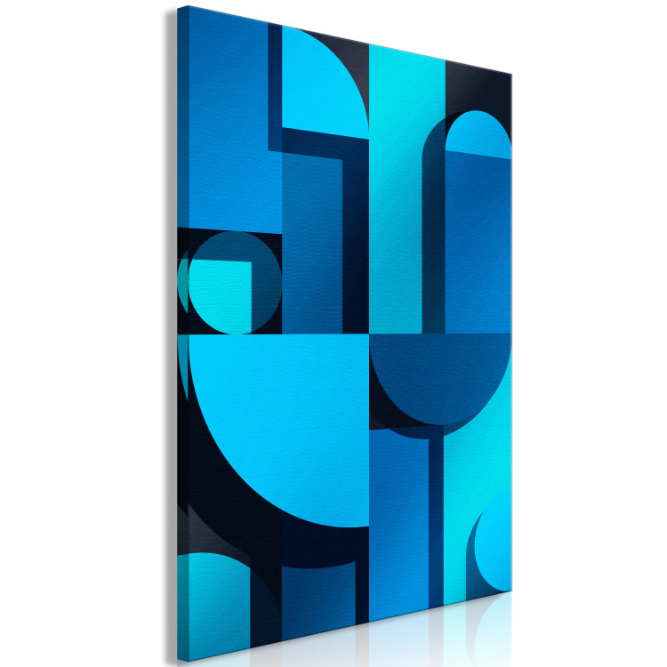 Canvas Print Art Geometry (1-piece) Vertical - blue art deco abstraction 143200 additionalImage 2