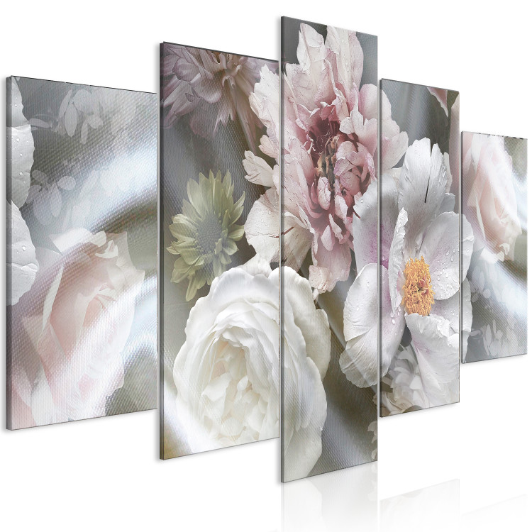 Canvas Spring Garden (5-piece) Wide - flowers on light canvas 143500 additionalImage 2