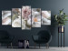 Canvas Spring Garden (5-piece) Wide - flowers on light canvas 143500 additionalThumb 3