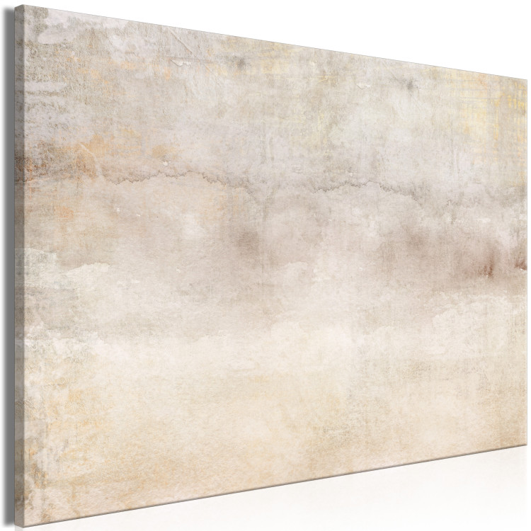 Canvas Art Print Foggy Thoughts - Beige Abstract Background in Vintage Style 143800 additionalImage 2