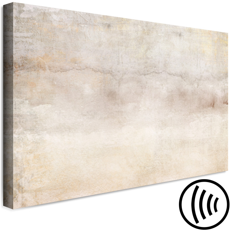 Canvas Art Print Foggy Thoughts - Beige Abstract Background in Vintage Style 143800 additionalImage 6