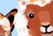 Wall Poster Two Llamas - Cheerful Animals Painted With Colorful Spots 145500 additionalThumb 3