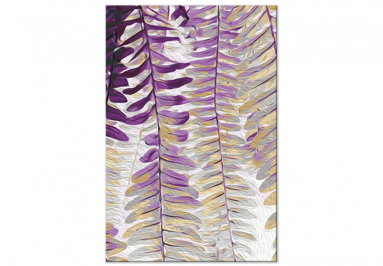Paint by Number Kit Delicate Flora - Hanging Purple Fern Leaves on a Gray Background 146200 additionalImage 3