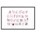 Wall Poster English Alphabet for Children - Gray and Pink Letters with Animals 146500 additionalThumb 19