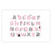 Wall Poster English Alphabet for Children - Gray and Pink Letters with Animals 146500 additionalThumb 18