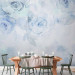 Wall Mural Moody Roses - Blue Abstract Flowers in a Romantic Style 146600 additionalThumb 4