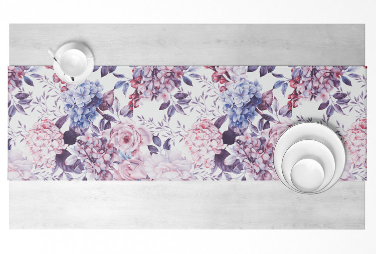 Table Runner Spring arrangement - flowers in shades of pink and blue 147300 additionalImage 4