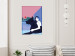 Canvas Woman with Dog (1-piece) - minimalist vector illustration 149700 additionalThumb 3