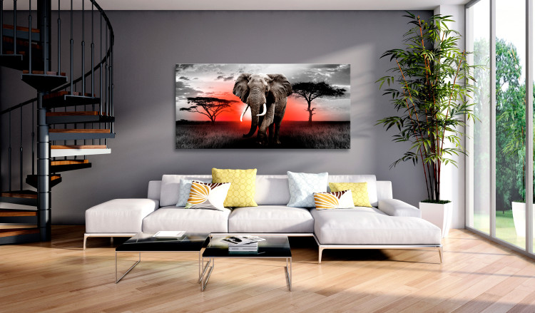 Large canvas print Elephant Against the Setting Sun II [Large Format] 150800 additionalImage 5