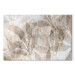 Canvas Art Print Shadow Abstraction - Interwoven Shapes and Beige Outline of Leaves 151200