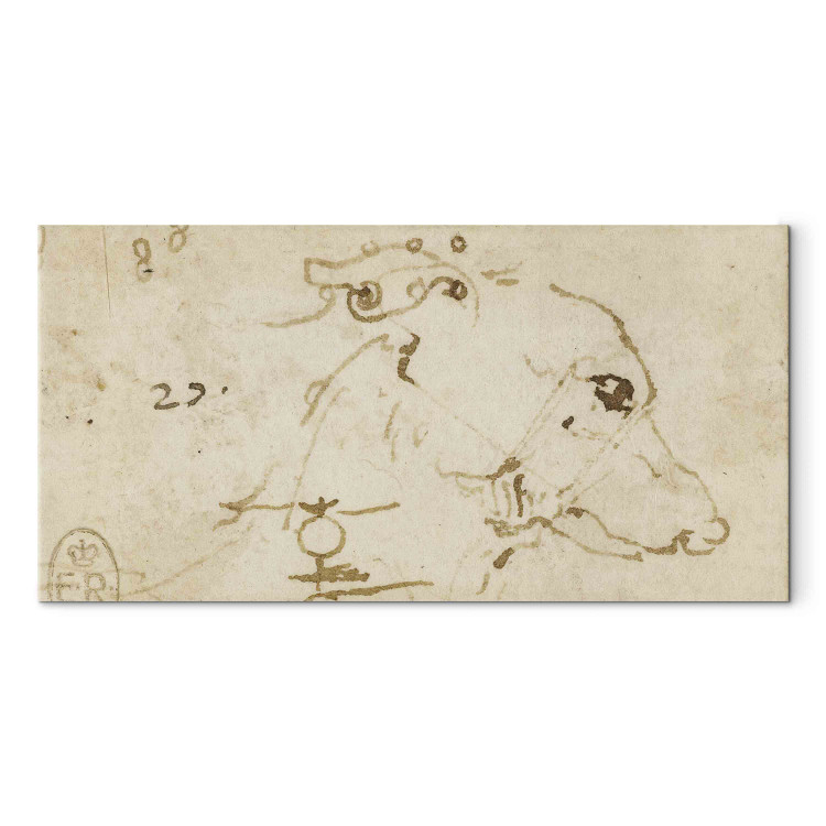 Art Reproduction Sketch of a Dog’s Head 152000