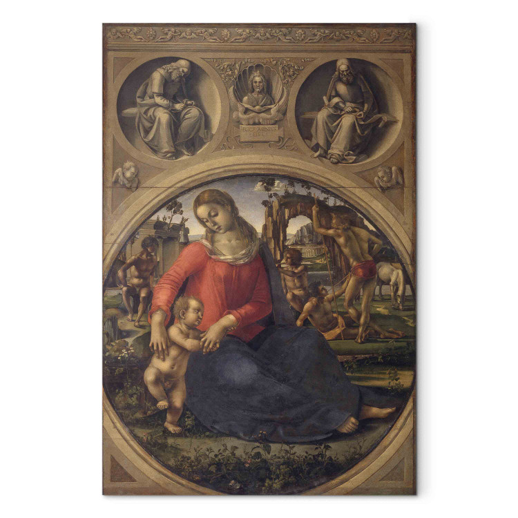 Art Reproduction Madonna and Child and allegorical figures 153100