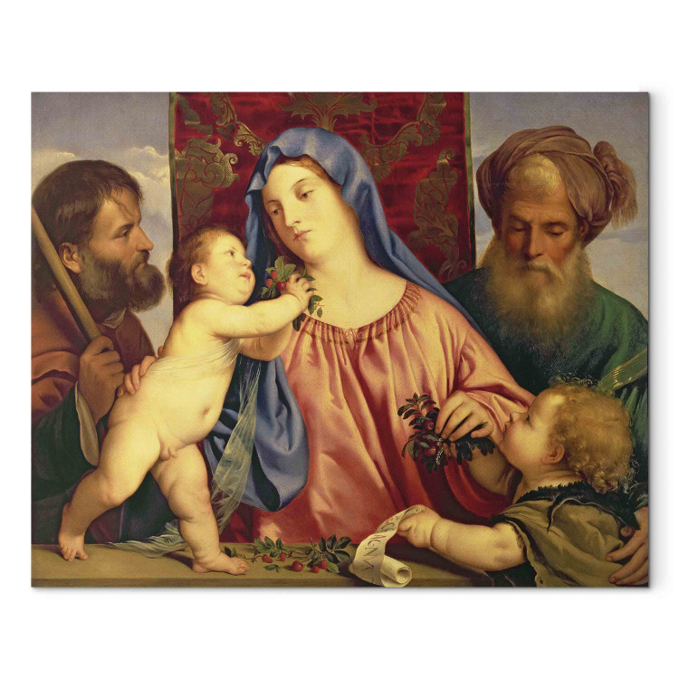 Reproduction Painting Madonna of the Cherries with Joseph, St. Zacharias and John the Baptist 153500