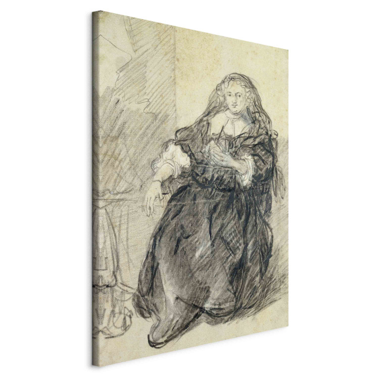 Art Reproduction Seated Saskia with a letter in her left hand 155000 additionalImage 2