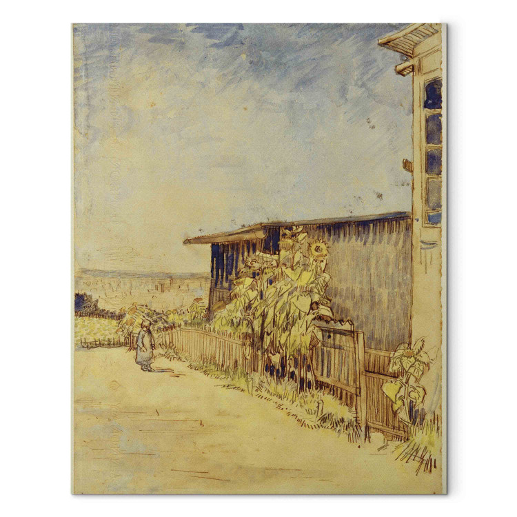 Art Reproduction Shed with Sunflowers 158700