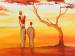 Canvas Art Print Dance of Africa (1-piece) - landscape with trees and sunset 47200 additionalThumb 3