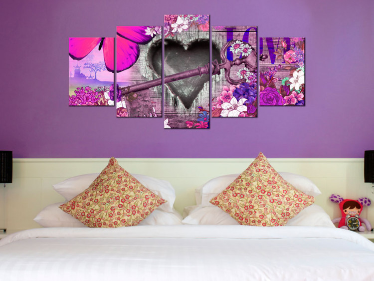 Canvas Pink meadow 55500 additionalImage 3