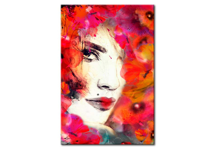 Canvas Print Woman in Poppies 64400
