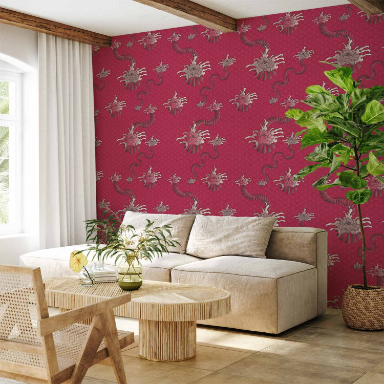 Modern Wallpaper Oriental flower 89100