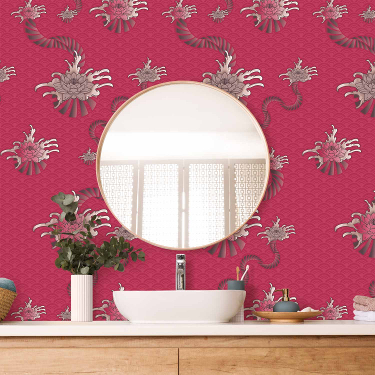 Modern Wallpaper Oriental flower 89100 additionalImage 10