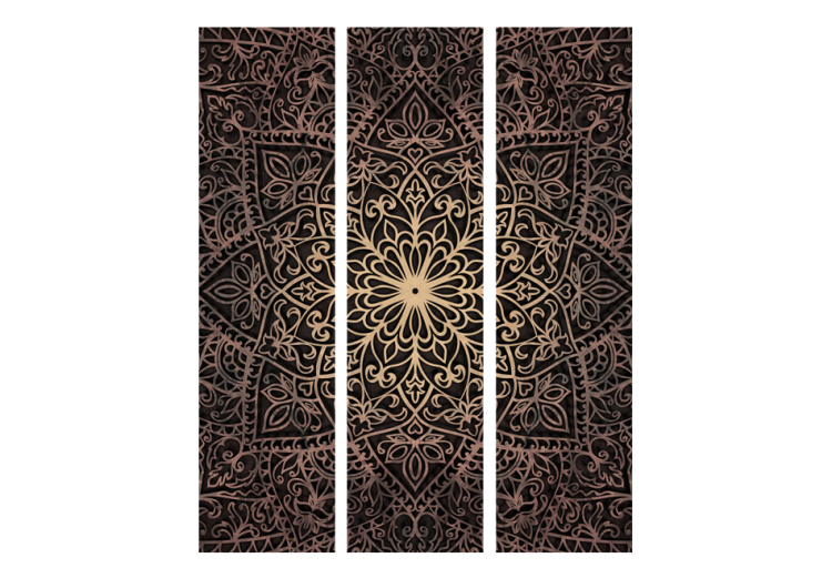 Room Divider Royal Finesse - patterned brown mandala in oriental motif 95300 additionalImage 3