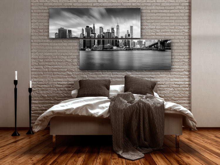 Canvas Black and White Manhattan - Monochromatic Architecture of New York 97500 additionalImage 3