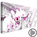 Canvas Print Sweet Orchids - Pink Flowers on Abstract Shiny Background 98200 additionalThumb 6