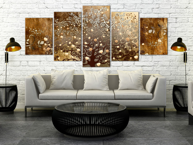 Canvas Falling Leaves (5 Parts) Wide 108310 additionalImage 3